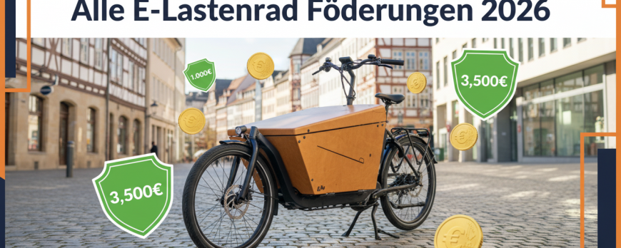 Alle Förderungen für E-Lastenräder in Deutschland 2026